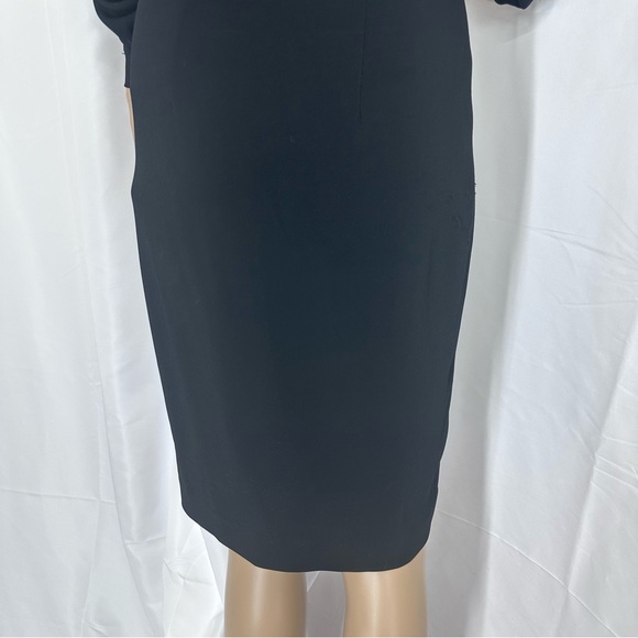 Space Simona Corsellini Draped Rayon Cocktail Professional Dress IT40 US4 - Picture 8 of 9